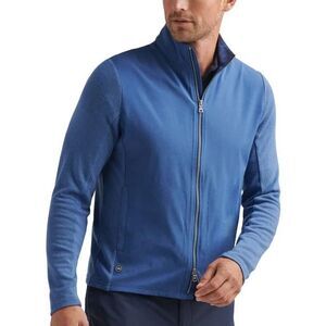 Peter Millar Mens Blue Solstice Performance Hybrid Zip Cardigan Sweater XL NWT